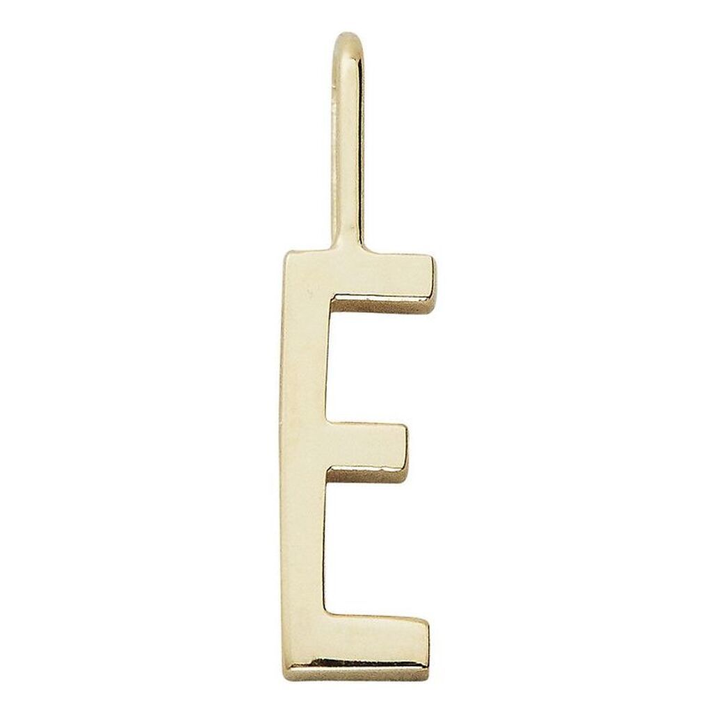 Design Letters Vedhæng Til Halskæde - E - 18 K Guldbelagt