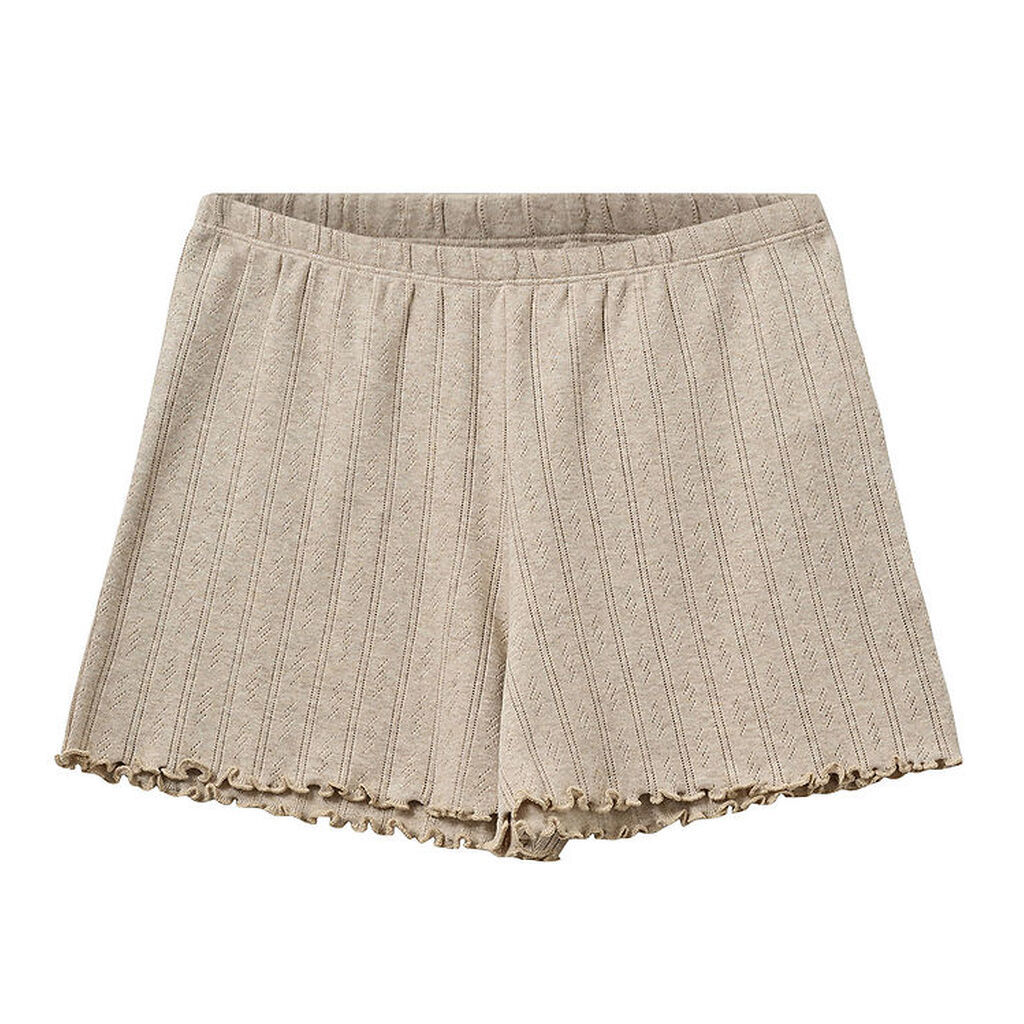 Sofie Schnoor Shorts - Haselsy Poientelle - Beige m. Hulmønster
