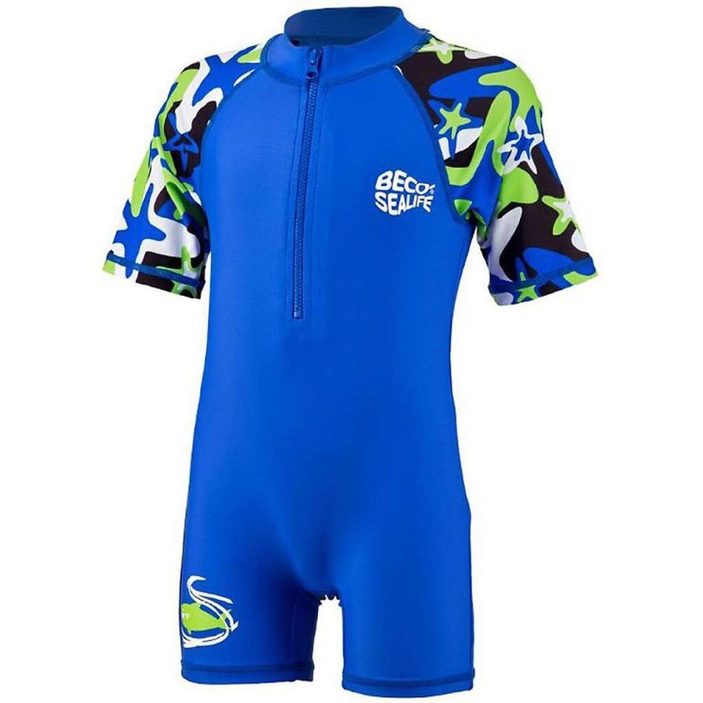 BECO Badeheldragt - Sealife - UV 50+ - Blå/Camo