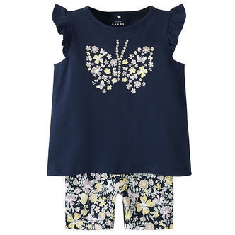 Name It Shortssæt - Cykelshorts/Top - NmfVayana - Navy Blazer