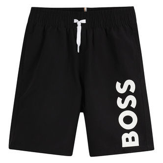 BOSS Badeshorts - Sort m. Hvid
