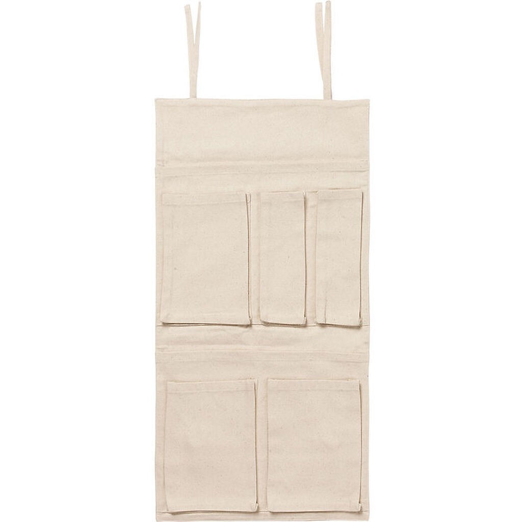 Ferm Living Væglommer - Canvas - 65x32 cm - Off White