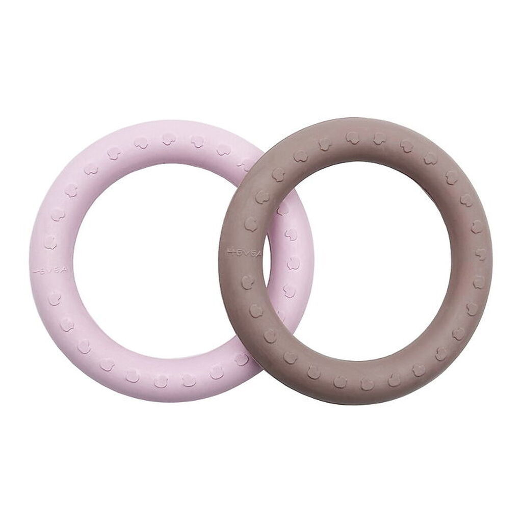 Hevea Bideringe - 2-pak - Powder Pink & Tan Beige