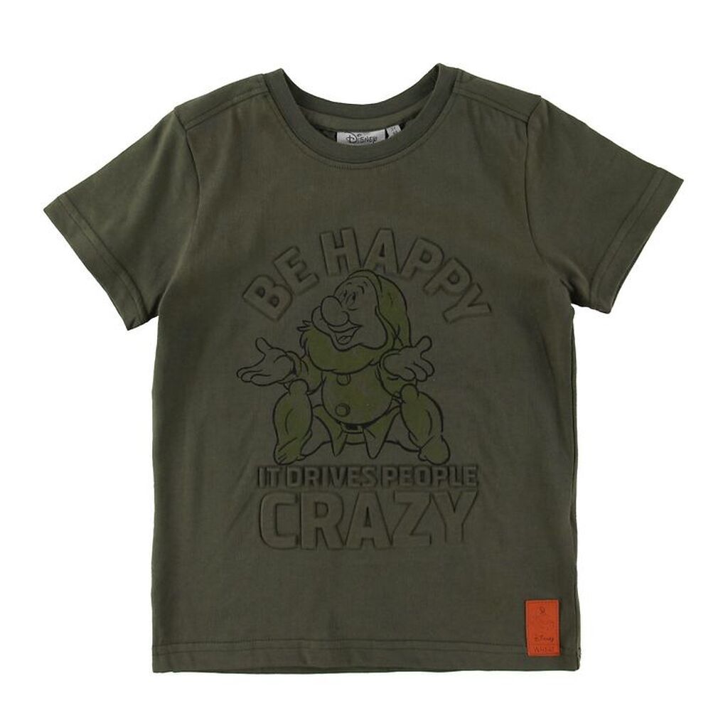 Wheat Disney T-Shirt - Happy - Army Leaf