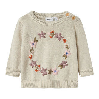 Name It Bluse - Stirk - NbfOpair - Peyote Melange