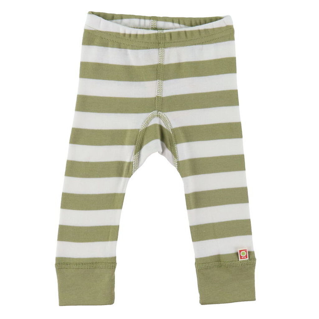Katvig Leggings - Grøn/Hvid Stribet