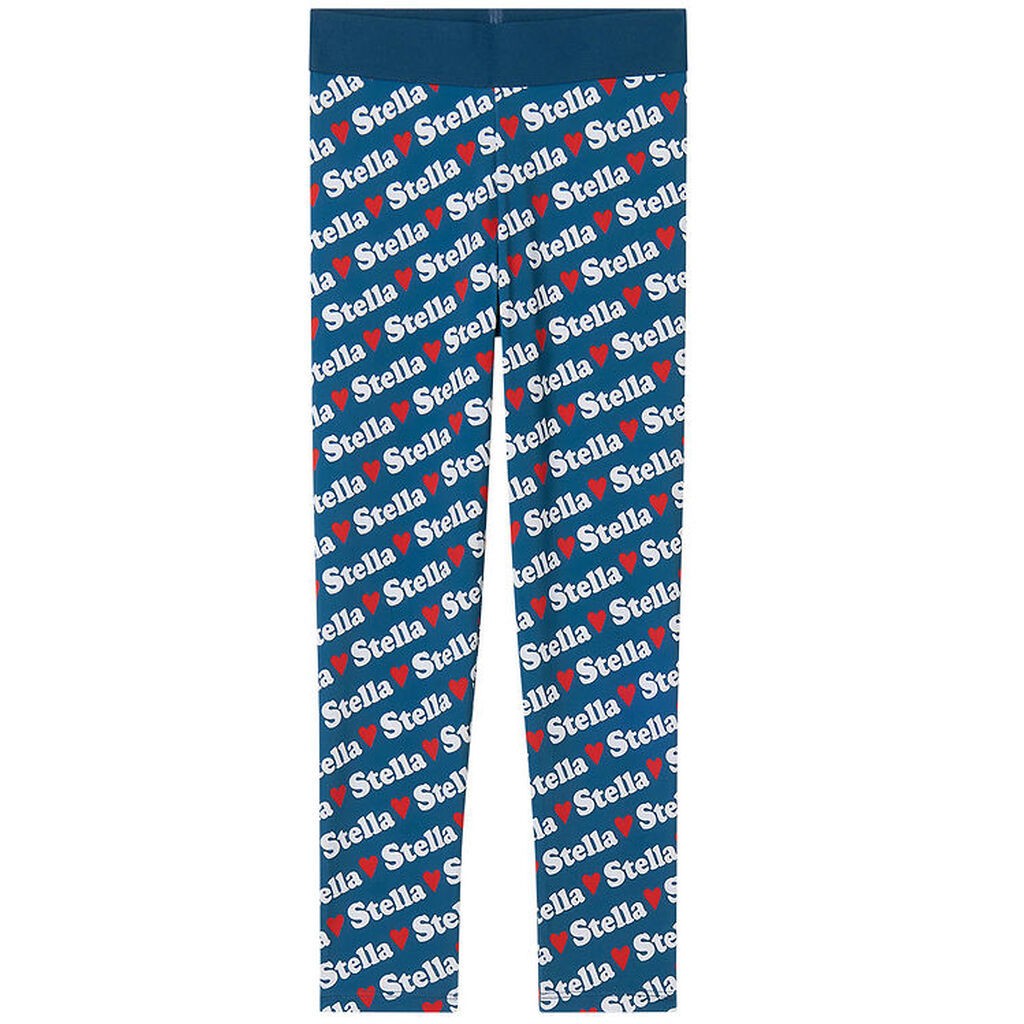 Stella McCartney Kids Leggings - Blå m. Hvid/Rød