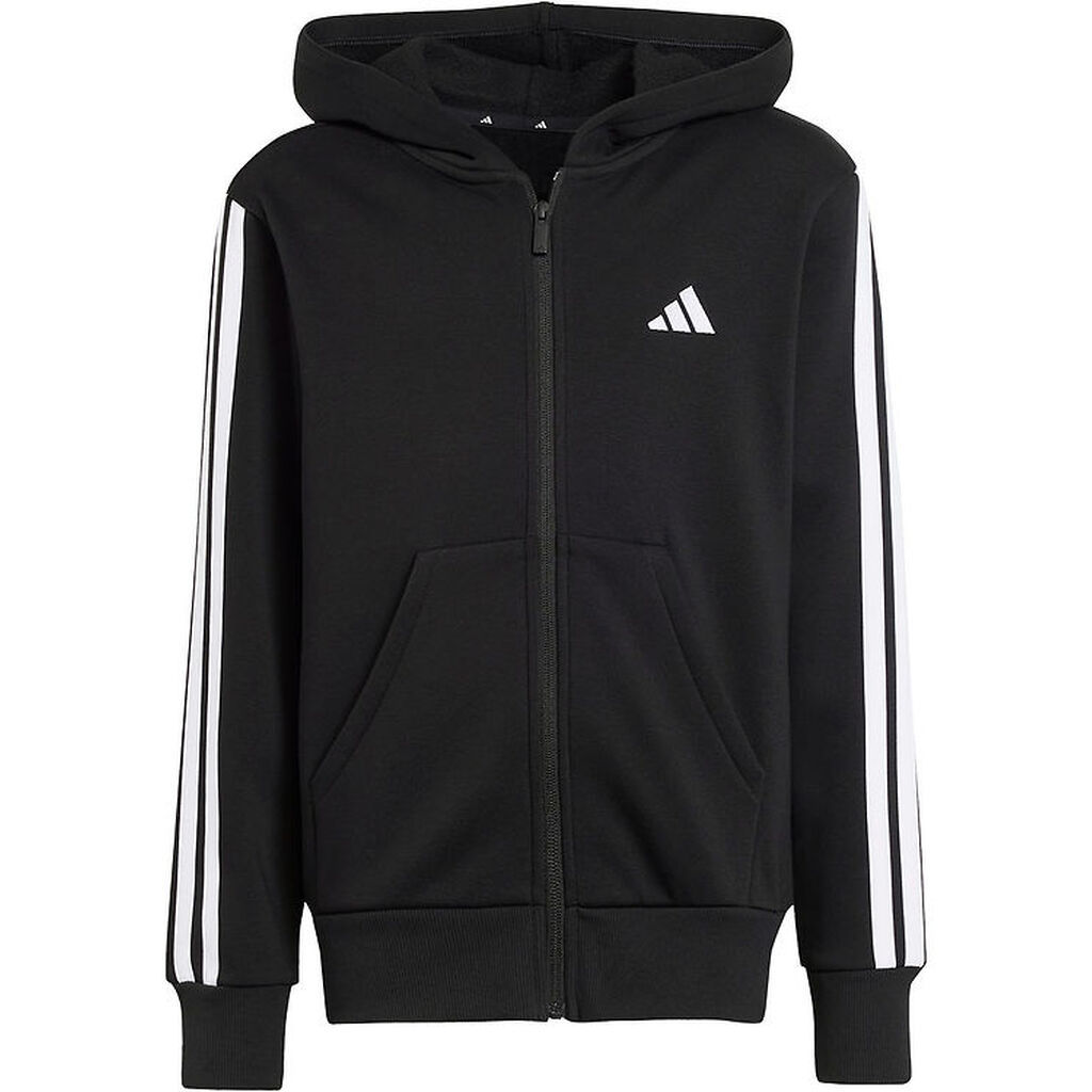 adidas Performance Cardigan - J 3S FL FZ HD - Black/White