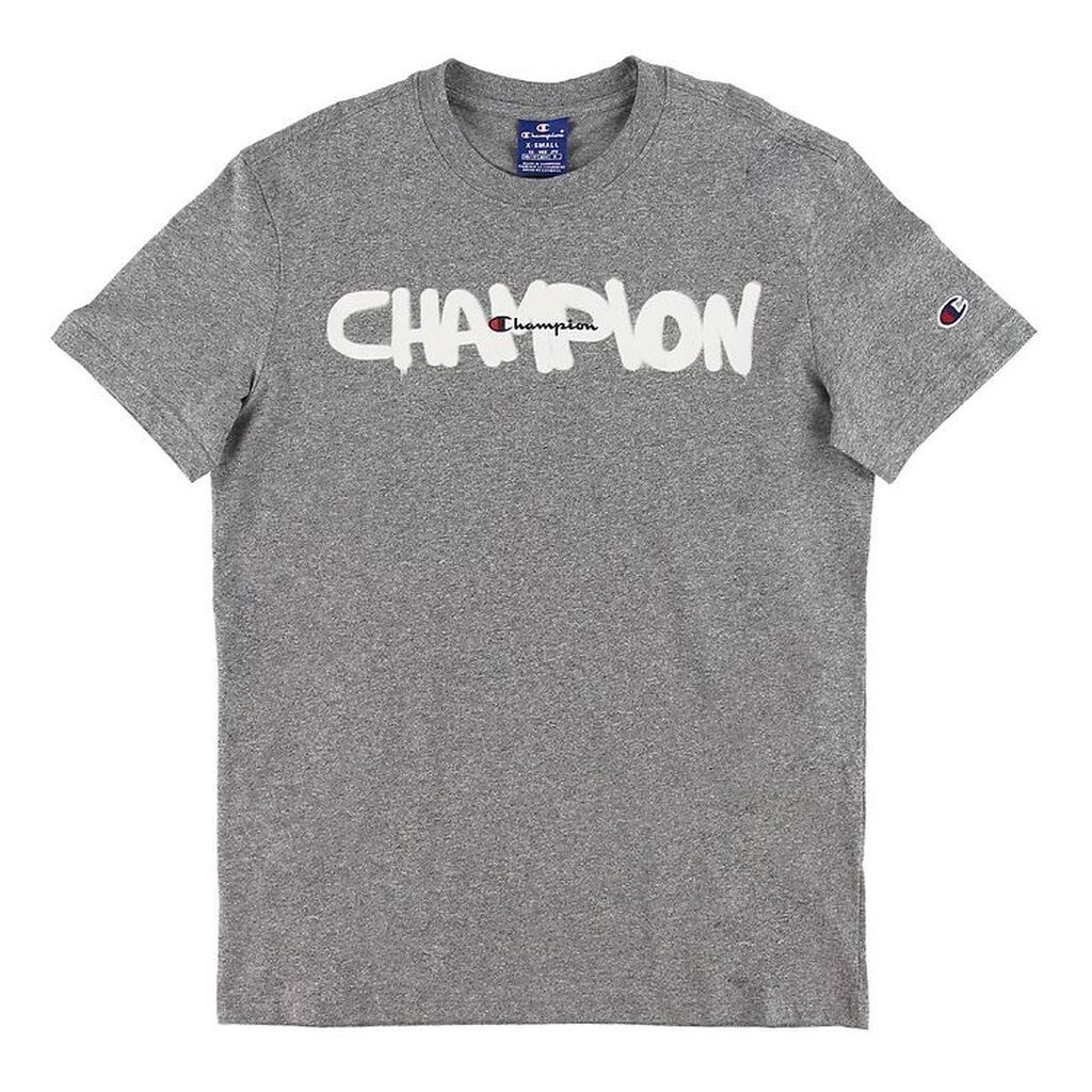 Champion Fashion T-shirt - Gråmeleret m. Logo