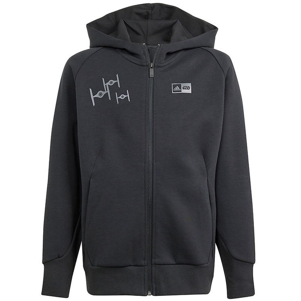 adidas Performance Cardigan - J SW ZNE FZ HD - Sort