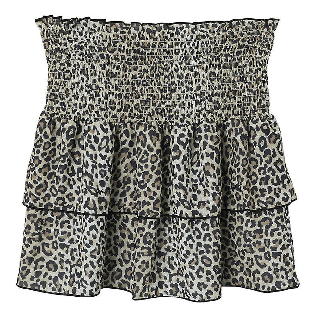 LMTD Nederdel - NlfLeosandy - Mocha Meringue/Leopard