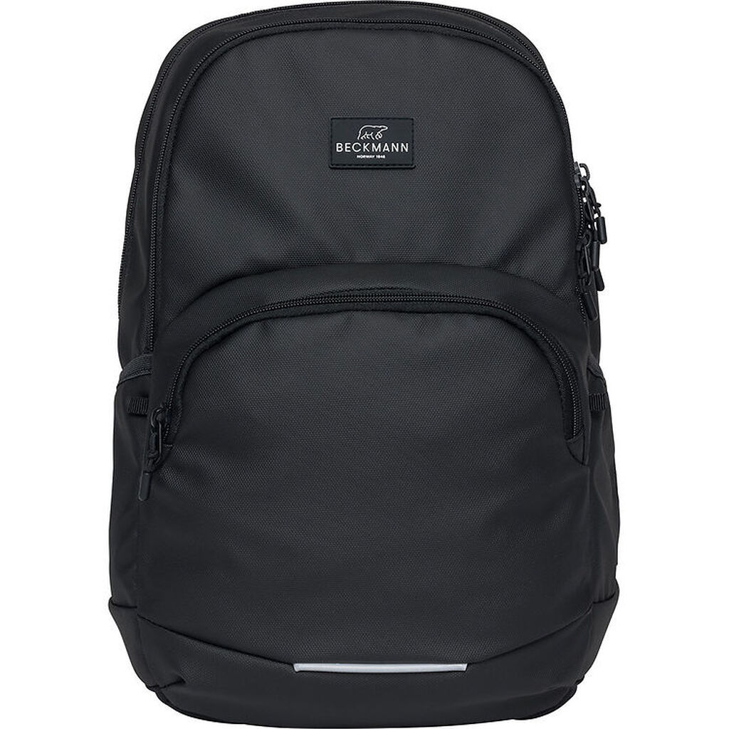 Beckmann Skoletaske - Sport Junior - Black Coated - Sort