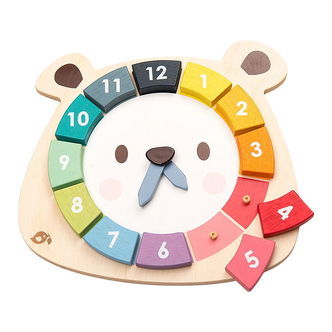 Tender Leaf Trælegetøj - Lær Klokken - Tal og Farver
