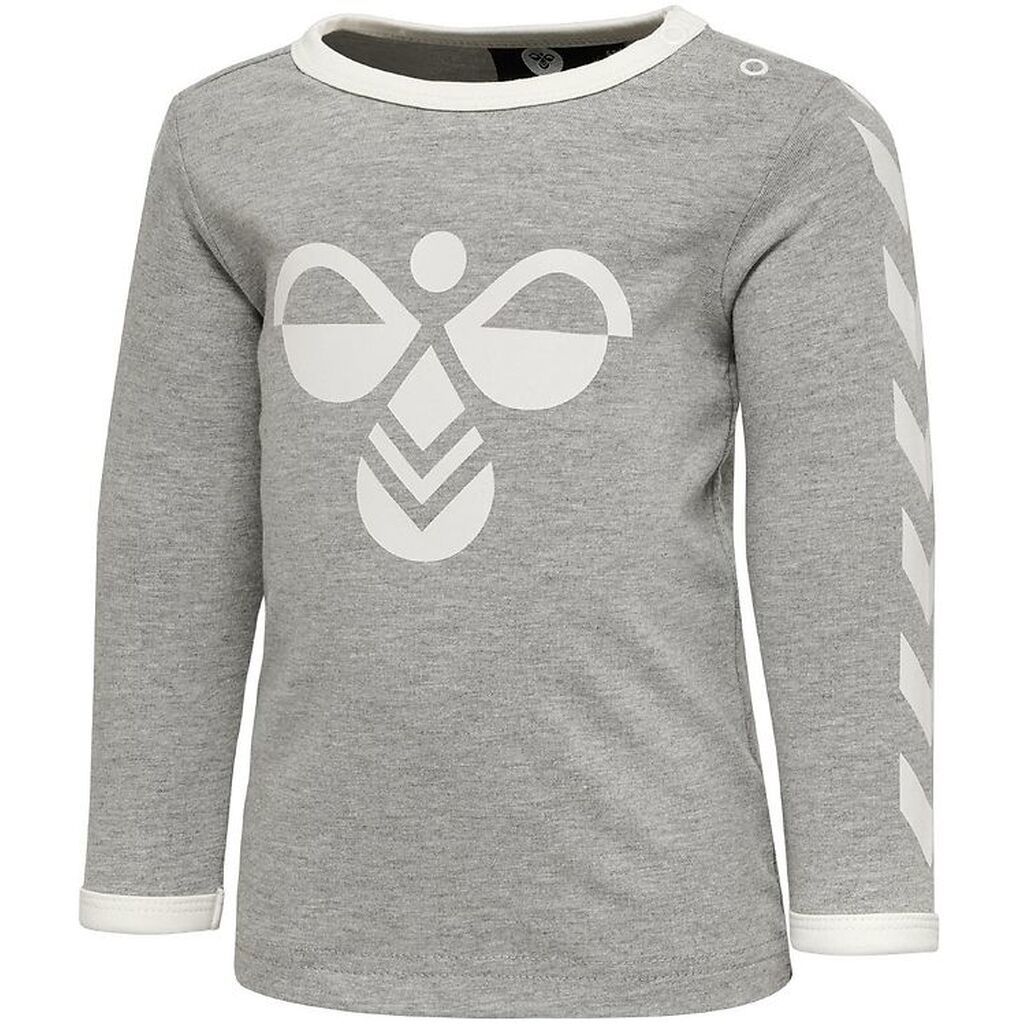 Hummel Bluse - HMLFlipper - Gråmeleret m. Logo