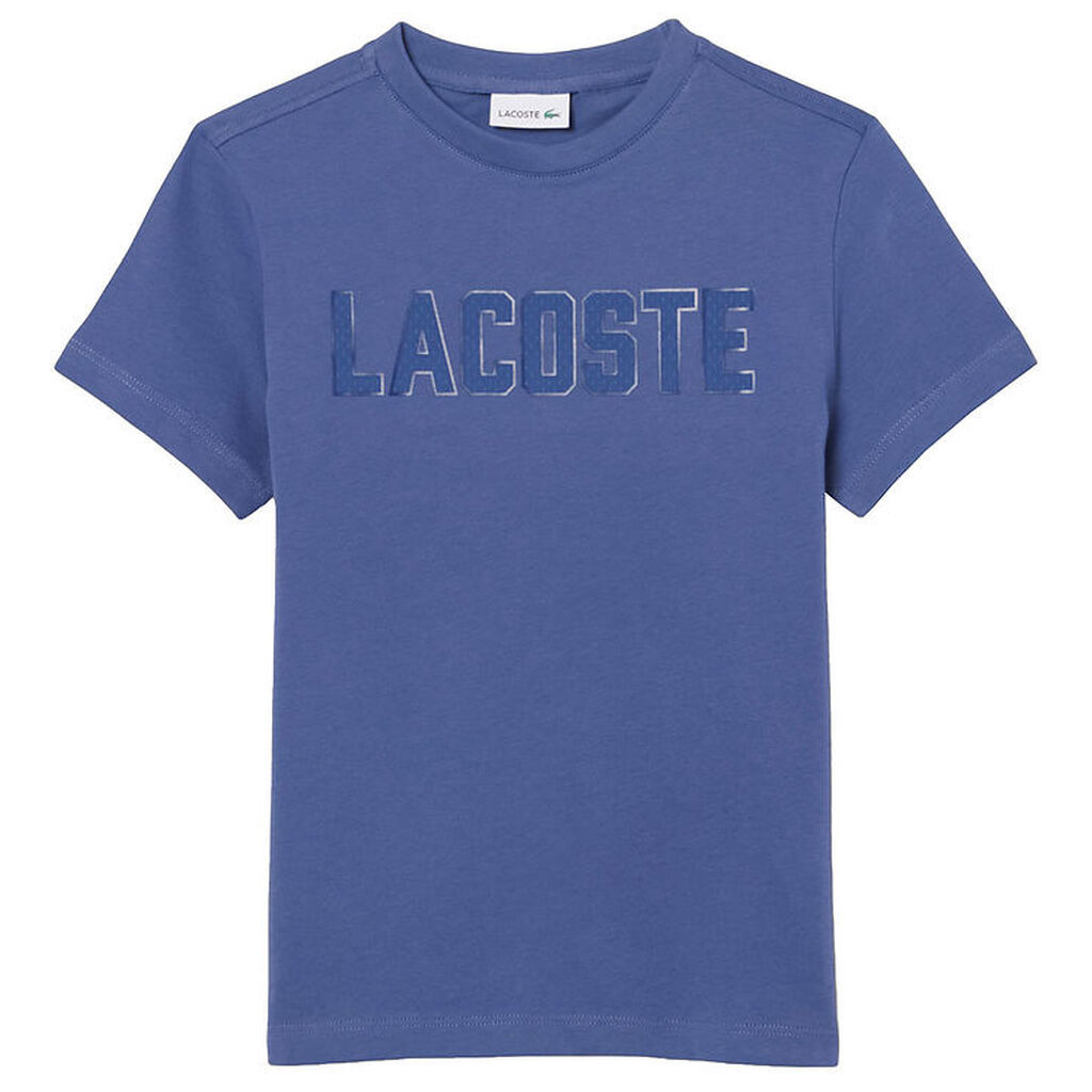 Lacoste T-Shirt - Blue Purple m. Logo
