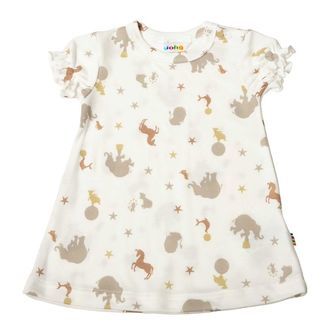 Joha Kjole - Hvid m. Print