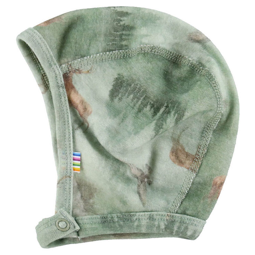 Joha Babyhjelm - Uld - Grøn m. Skov