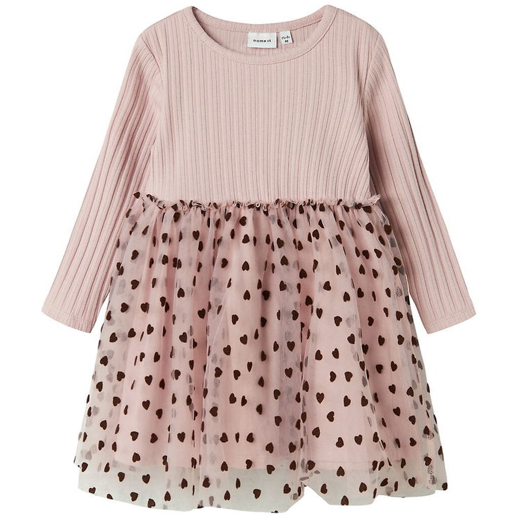 Name It Kjole - Rib - NmfNea Tulle - Burnished Lilac