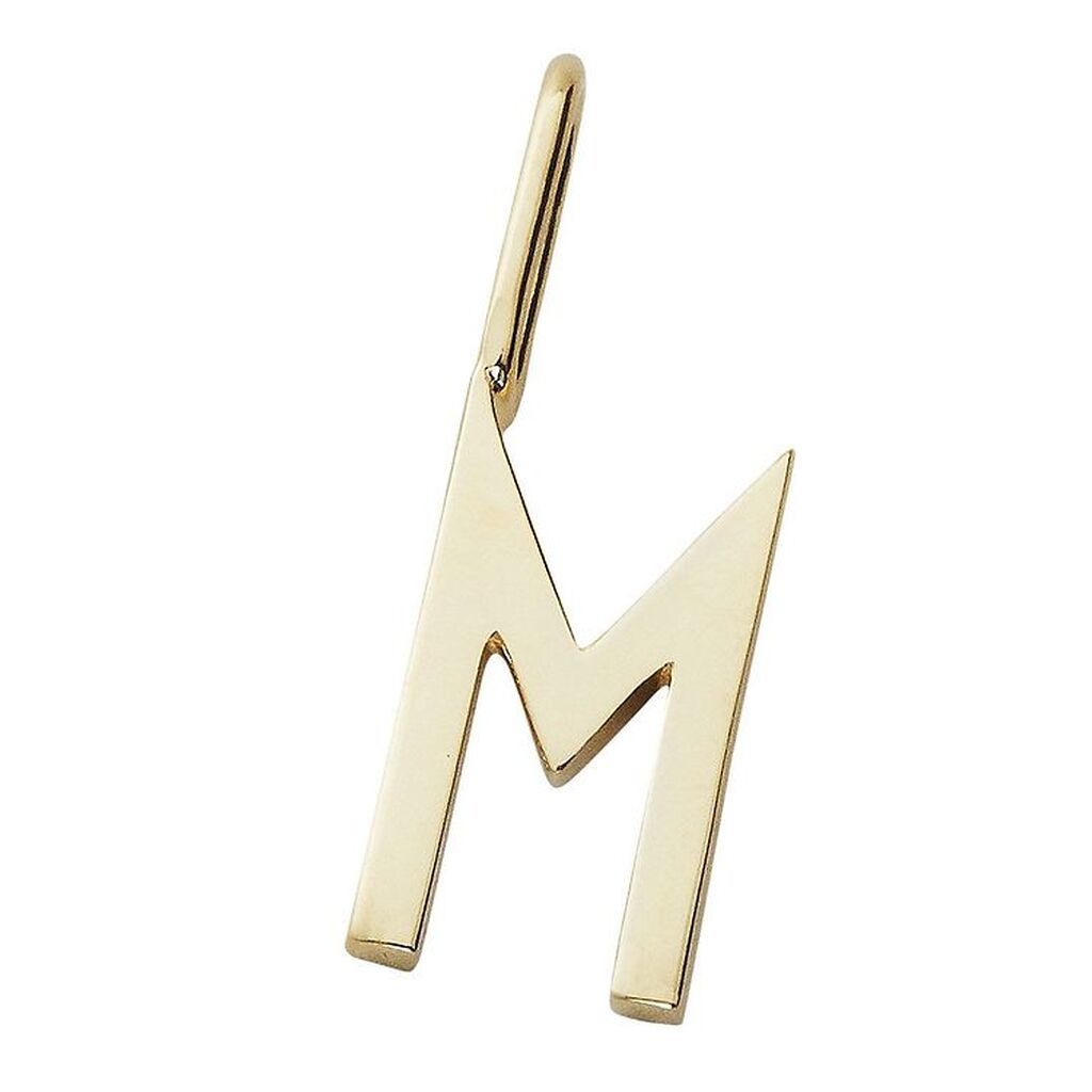 Design Letters Vedhæng Til Halskæde - M - 18 K Guldbelagt