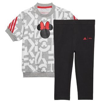adidas Performance Sommersæt - Disney Minnie Mouse - Grå/Hvid/So