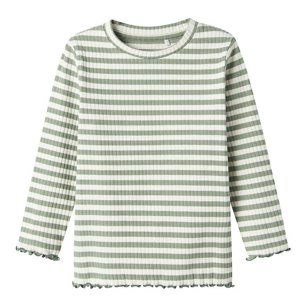 Name It Bluse - Rib - NmfVemma - Lily Pad/Jet Stream