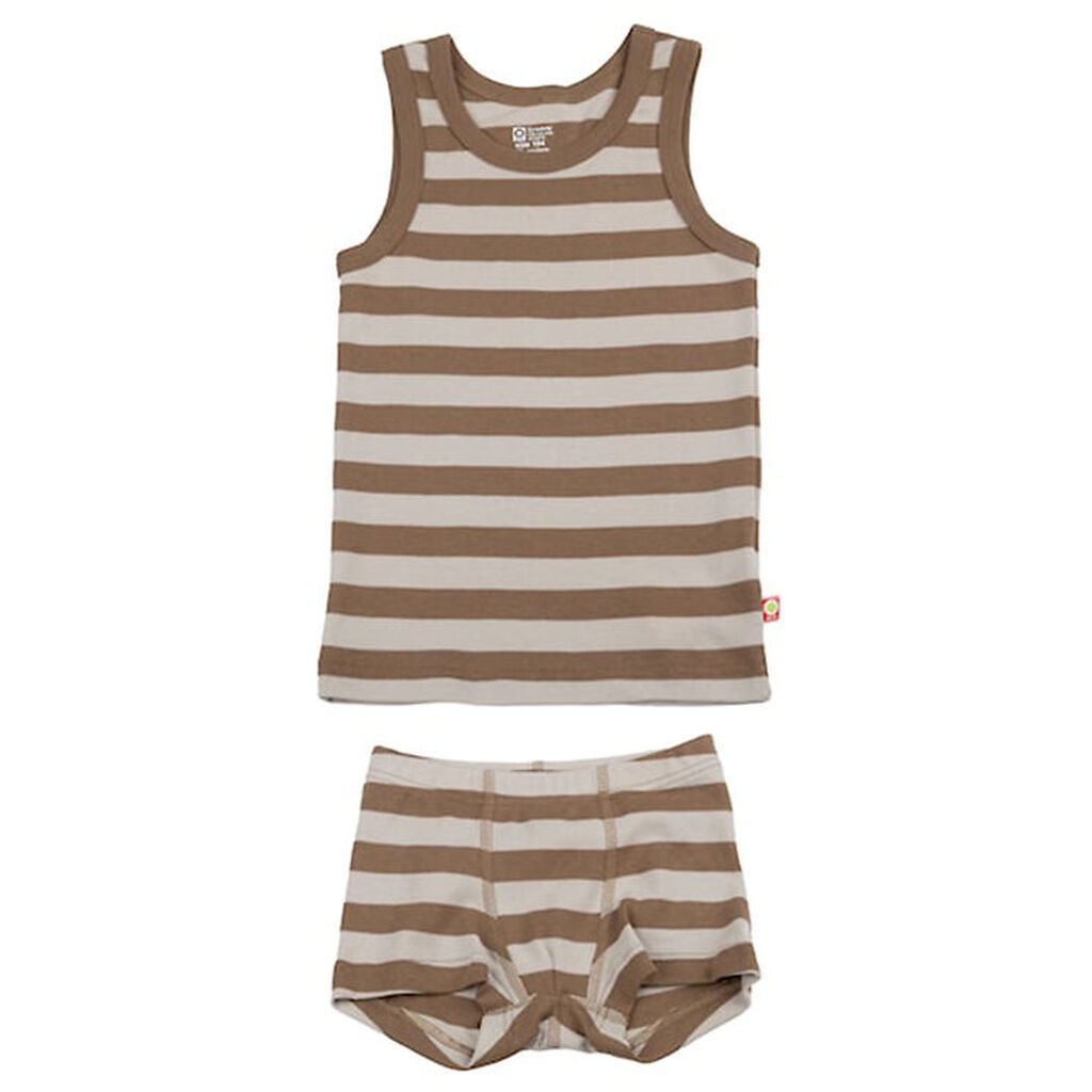 Katvig Undertøj - Brun/Beige Stribet