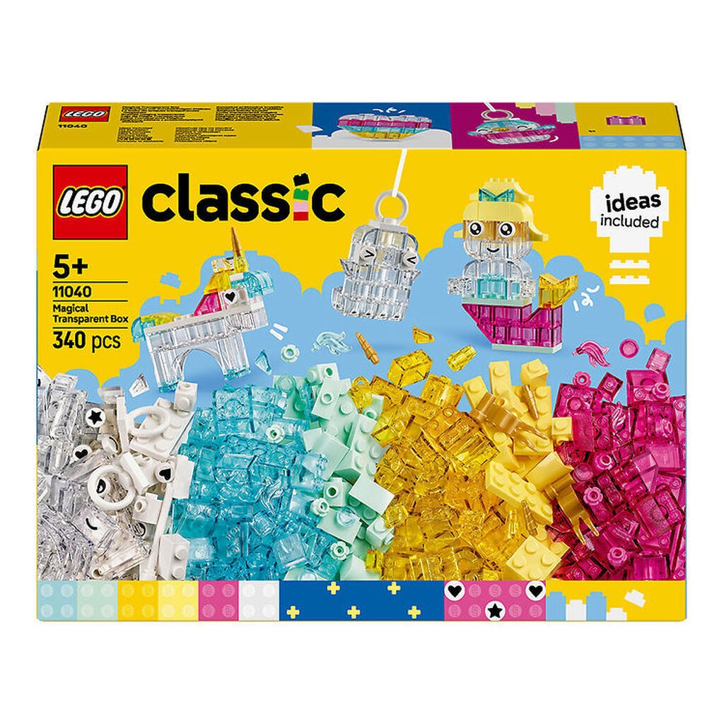 LEGOÂ® Classic - Magiske Gennemsigtige Klodser 11040 - 340 Dele
