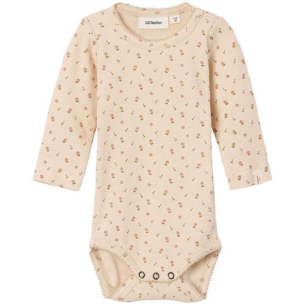 Lil Atelier Body l/æ - NbfGago - Noos - Fog m. Blomster