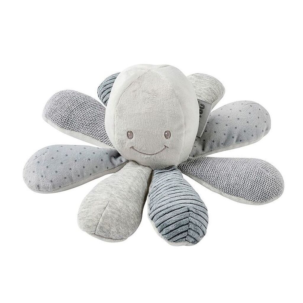 Nattou Aktivitetslegetøj - Blæksprutte - Grå