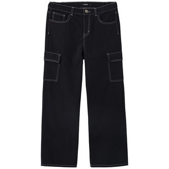 LMTD Bukser - Cargo - NlnUtizza - Black/White Stitches