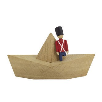 H.C. Andersen Træfigur - 20x12 cm - Den Standhaftige Tinsoldat