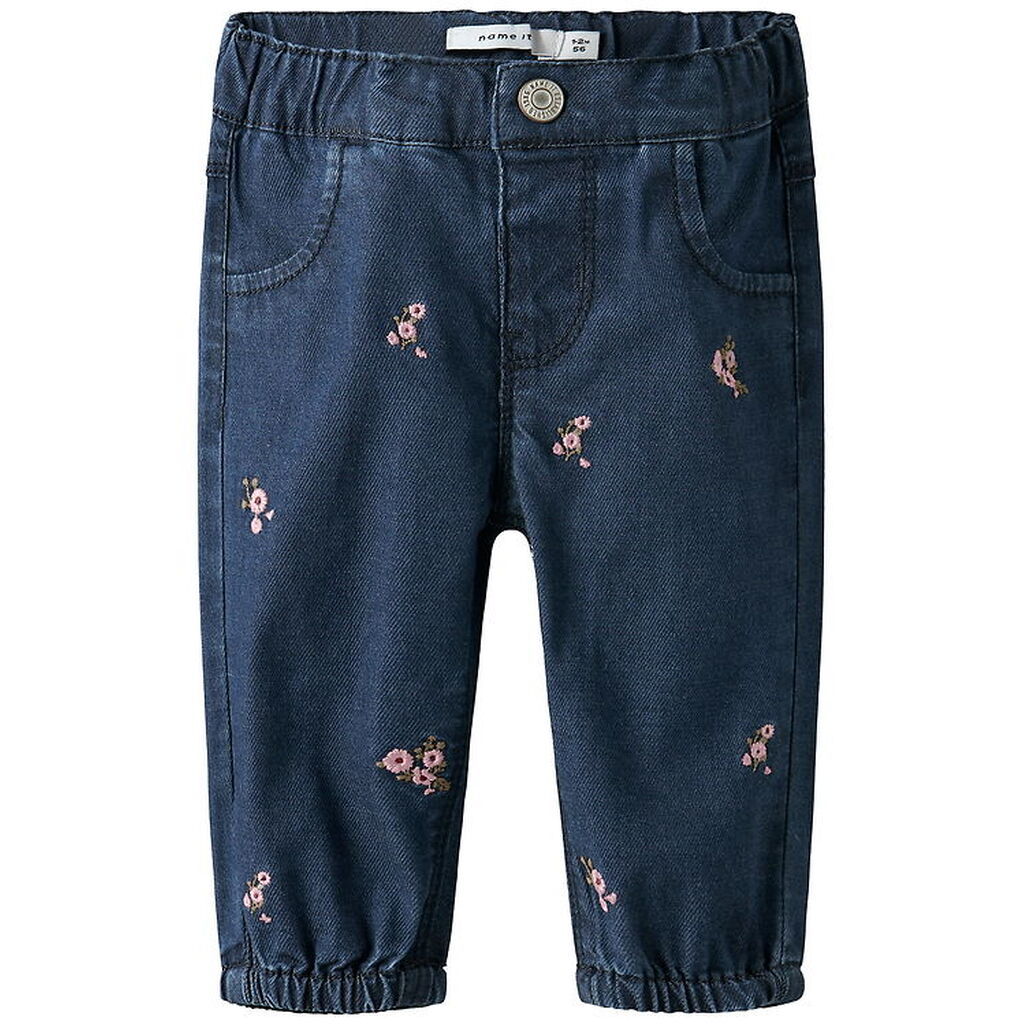 Name It Jeans - NbfRose - Dark Blue Denim/Flower Emb