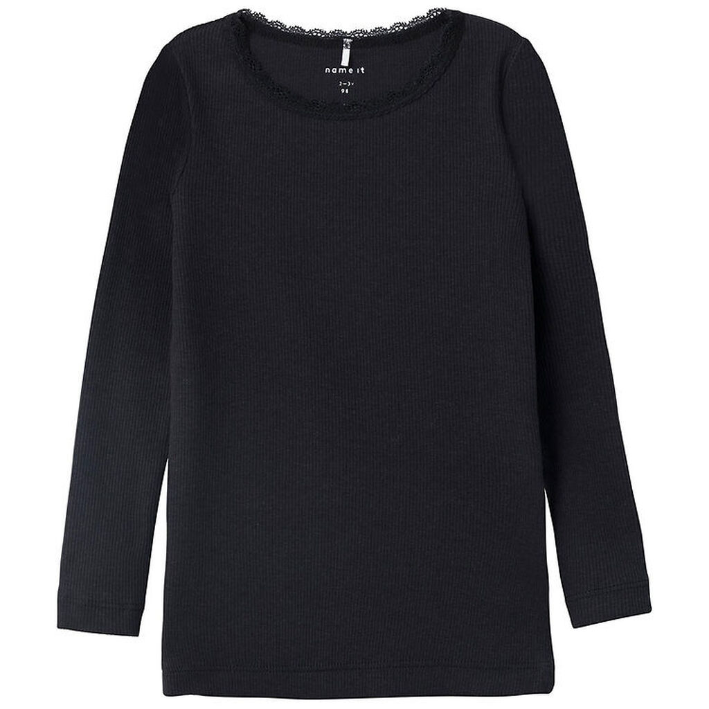 Name It Bluse - Rib - Noos - NmfKab - Sort