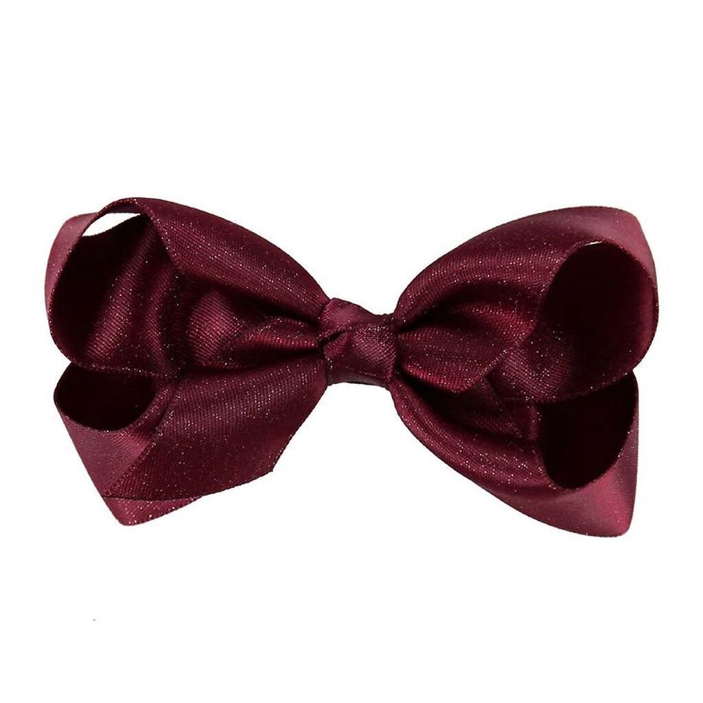 Little Wonders Hårsløjfe - 8 cm - Kornelia - Satin - Bordeaux G