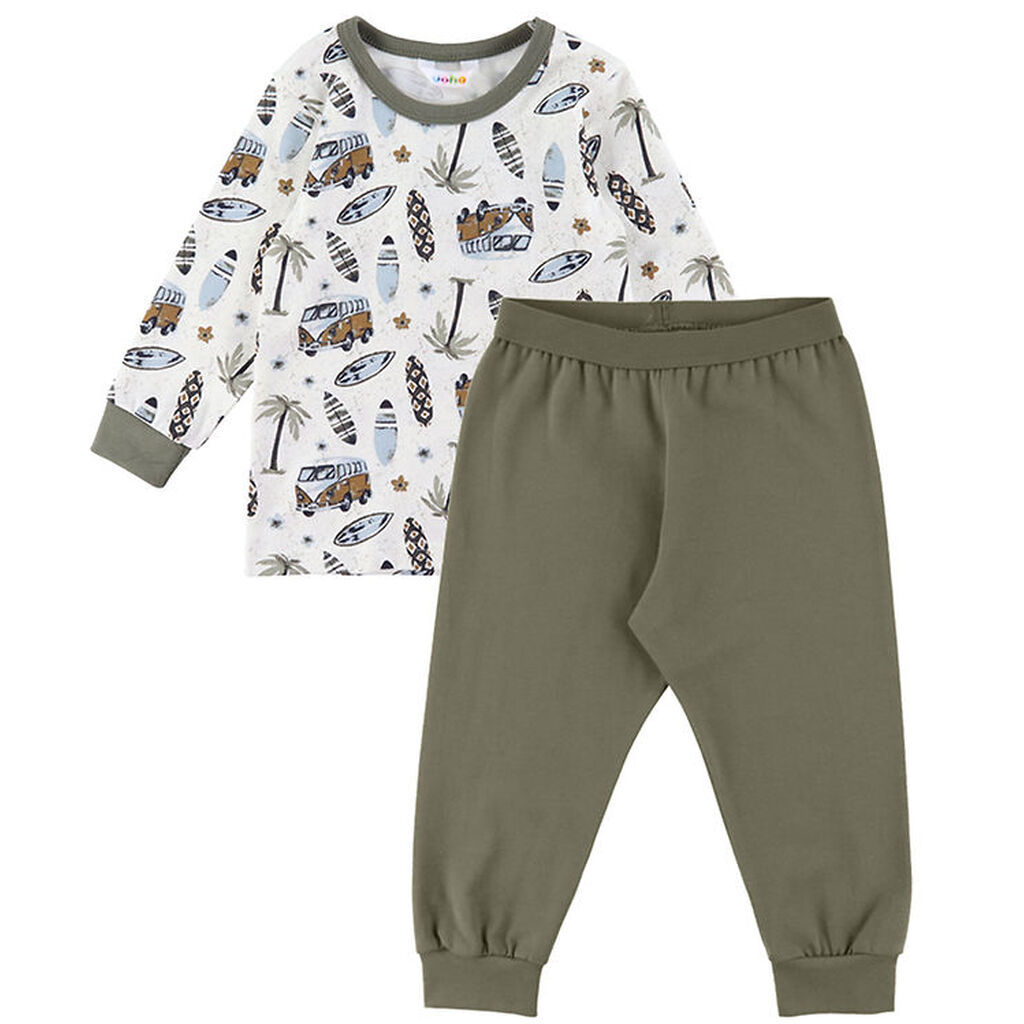 Joha Nattøj - Off White m. Print