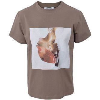 Hound T-shirt - Mocha m. Print