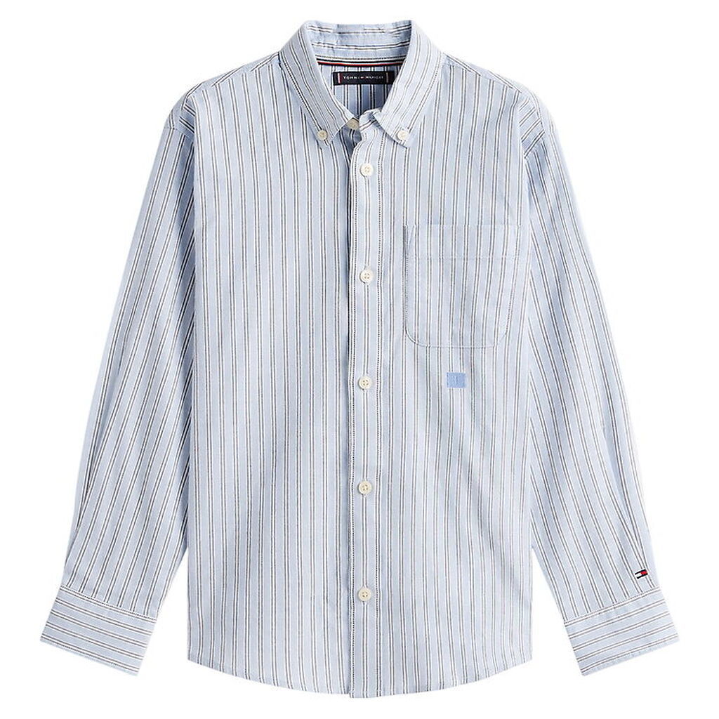 Tommy Hilfiger Skjorte - Multi Stripe - Breezy Blue