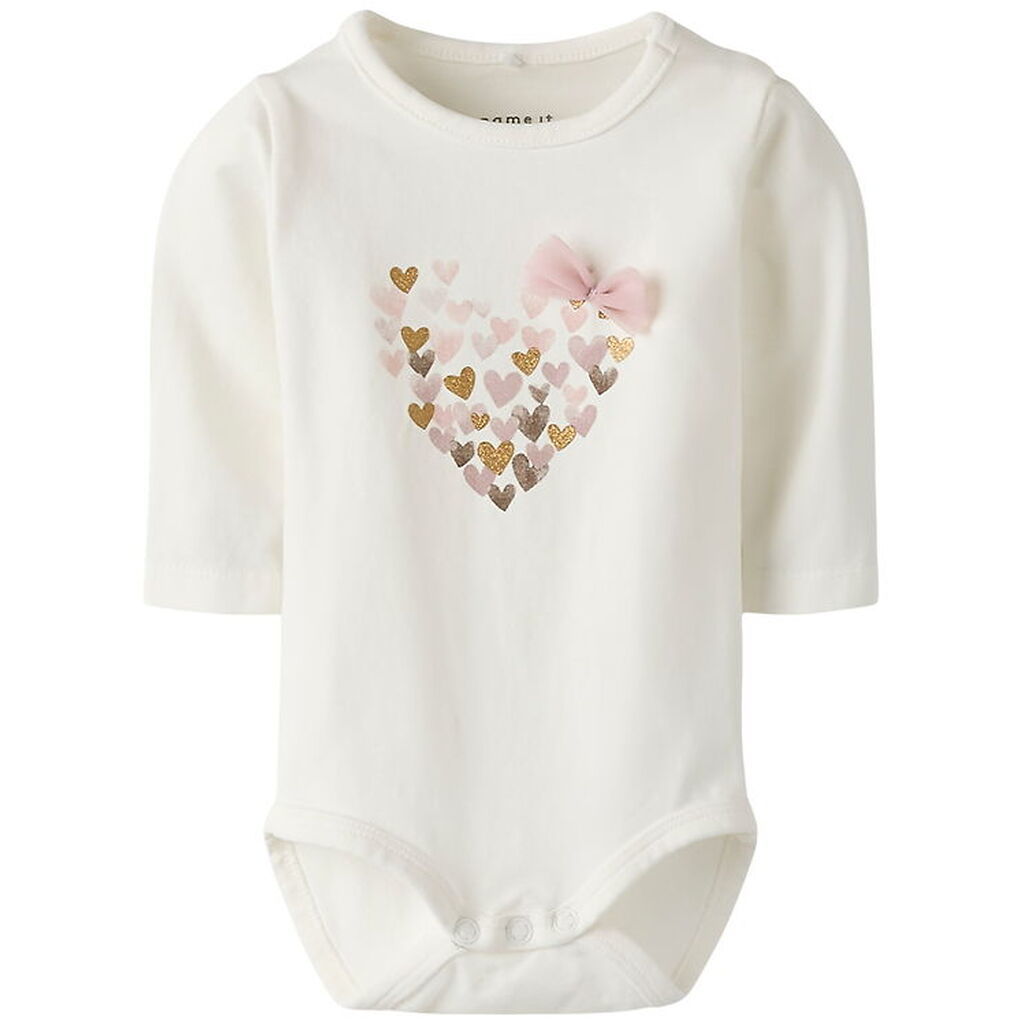 Name It Body l/æ - NbfNiva - Cloud Dancer m. Print