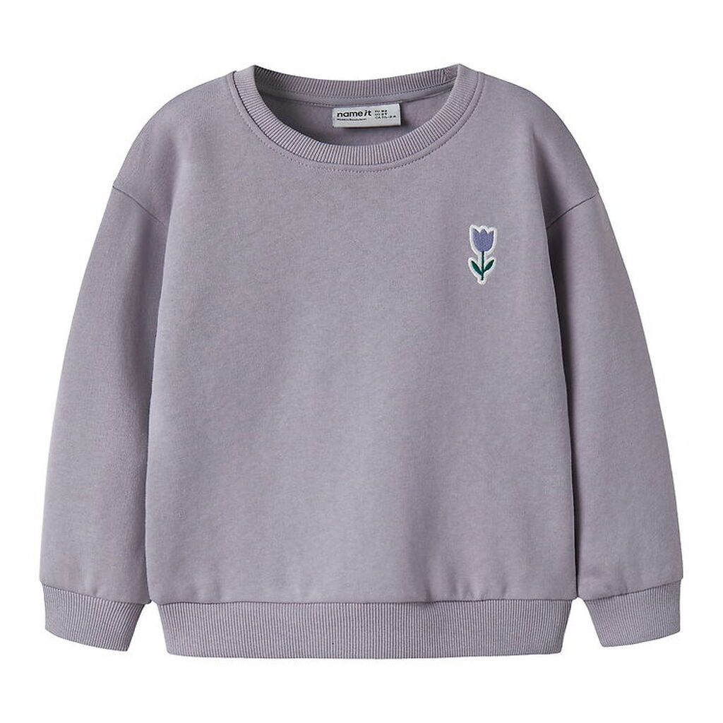 Name It Sweatshirt - NmfVallene - Lavender Gray/Tulip