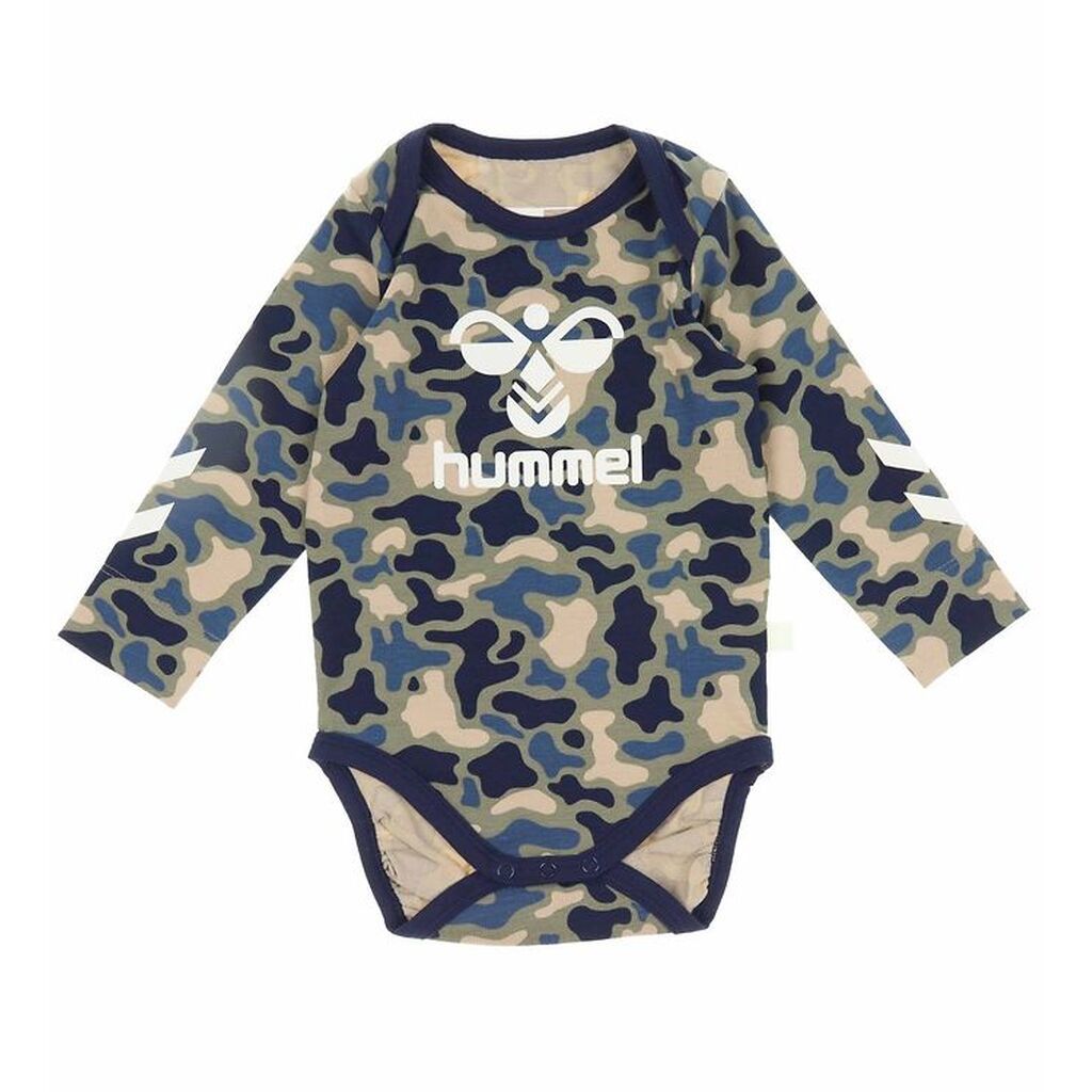Hummel Body l/æ - hmlSteen - Vetiver Camouflage m. Logo