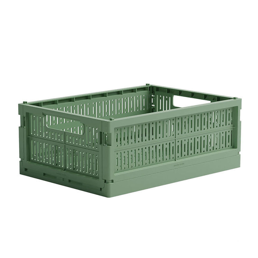 Made Crate Foldekasse - Midi - 33x24x13 cm - Green Bean Green