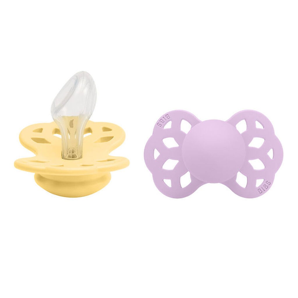 BIBS Infinity Sutter - 2-pak - Str. 2 - Anatomisk - Pale Butter/