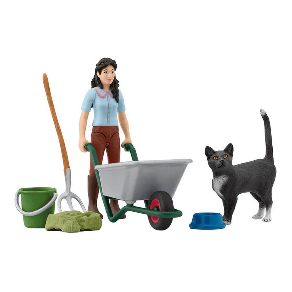 Schleich Møgning Og Plejesæt - 42747 - 12 Dele