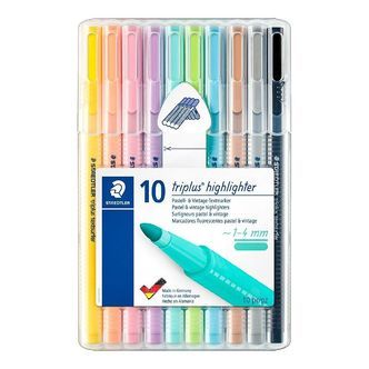 Staedtler Tuscher - 10 stk. - Overstregningstuscher - Pastel & V