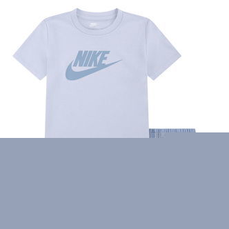 Nike Shortssæt - T-Shirt/Shorts - Work Blue m. Logo