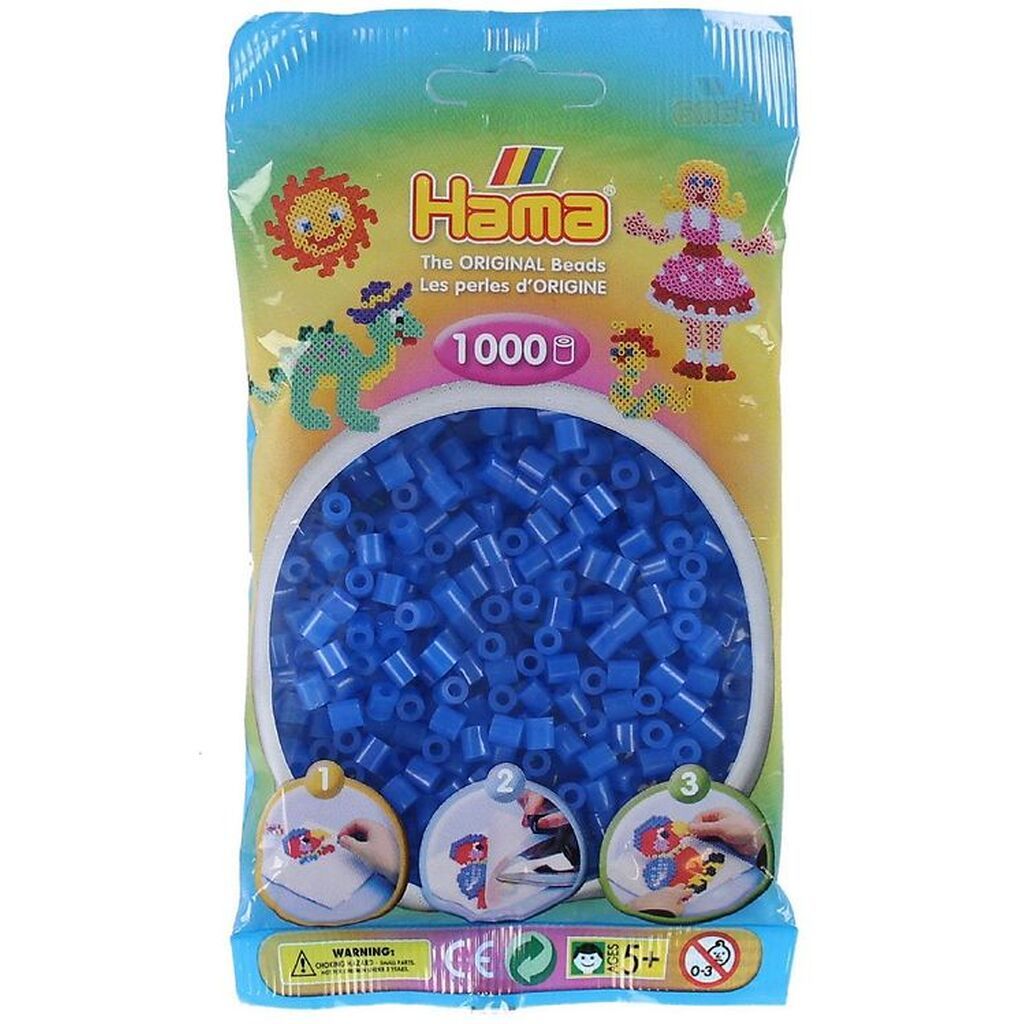 Hama Midi Perler - 1000 stk. - 36 Neon Blå