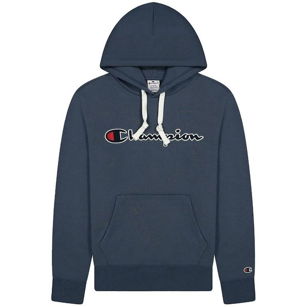 Champion Fashion Hættetrøje - Blå m. Logo