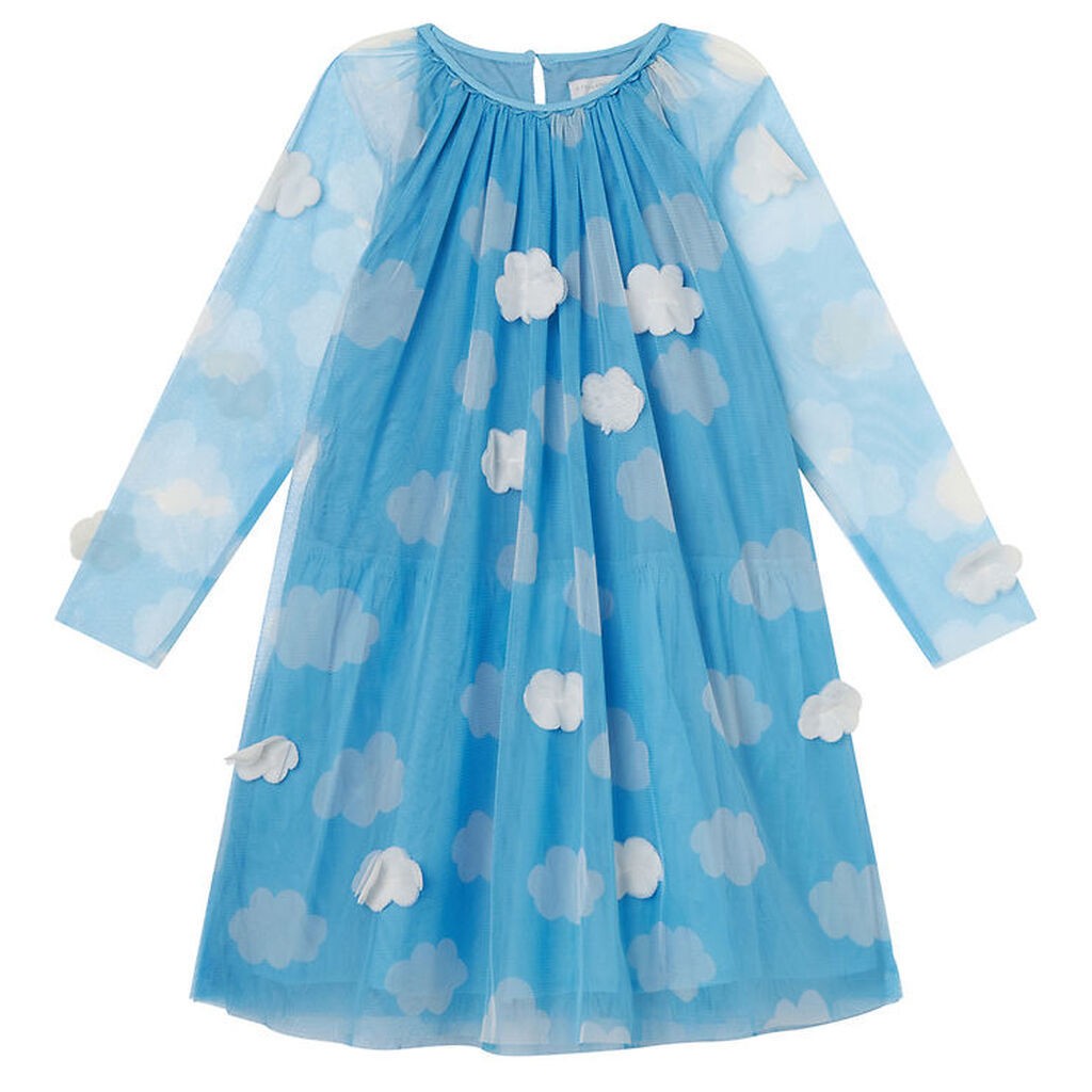 Stella McCartney Kids Tylkjole - Lyseblå m. Skyer