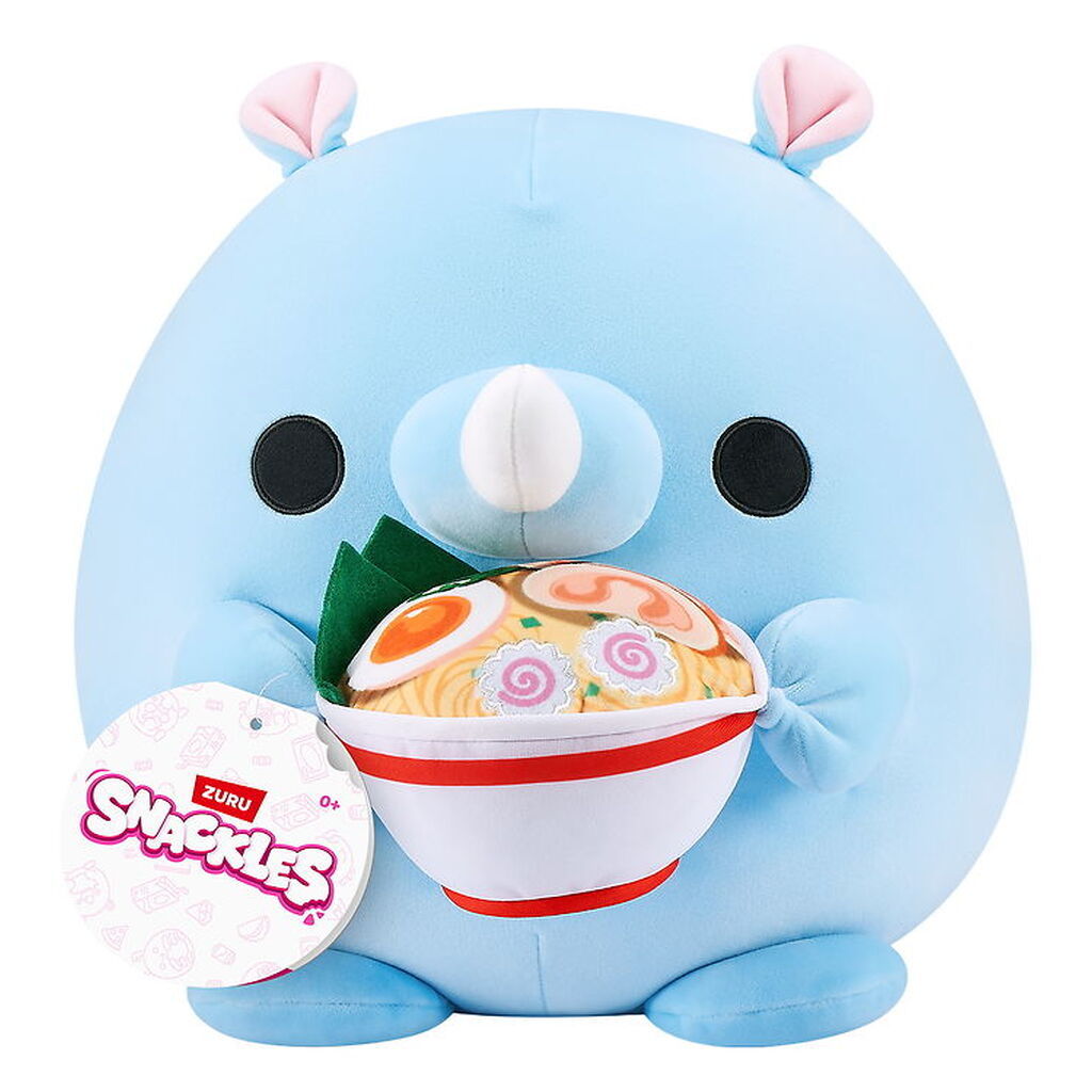 Snackles Bamse - 20 cm - Næsehornet Humphrey m. Ramen