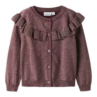 Name It Cardigan - Strik - NmfRefraja - Burgundy